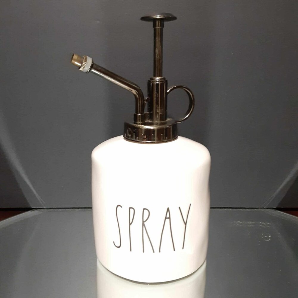 Rae Dunn ' SPRAY ' water mister bottle ceramic jar. Farmhouse decor